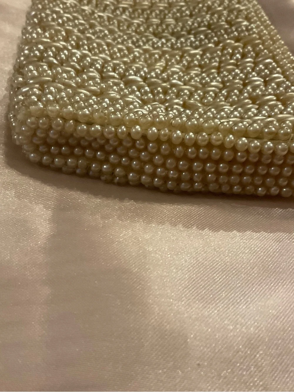 Vintage pearl clutch